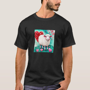 Valentine's Day Liebe Heart Sheep Girlfriend Fianc T-Shirt