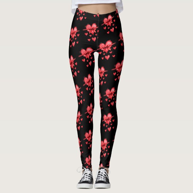 Valentine's Day Liebe & Hearts Collection ❤️ Leggings (Vorderseite)