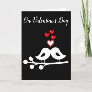 ***VALENTINE'S DAY" LIEBE VÖGEL FÜR MEINE LIEBE FEIERTAGSKARTE