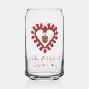 Valentines Day Love Heart Acorn Mariage Custom