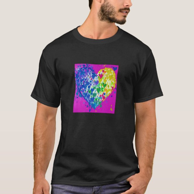 Valentine's Day Love Heart Girlfriend Fiancée Wife T-Shirt (Vorderseite)
