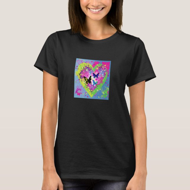 Valentine's Day Love Heart Girlfriend Fiancée Wife T-Shirt (Vorderseite)