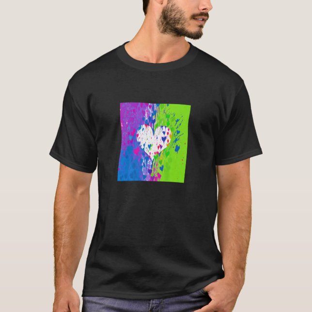 Valentine's Day Love Heart Girlfriend Fiancée Wife T-Shirt (Vorderseite)