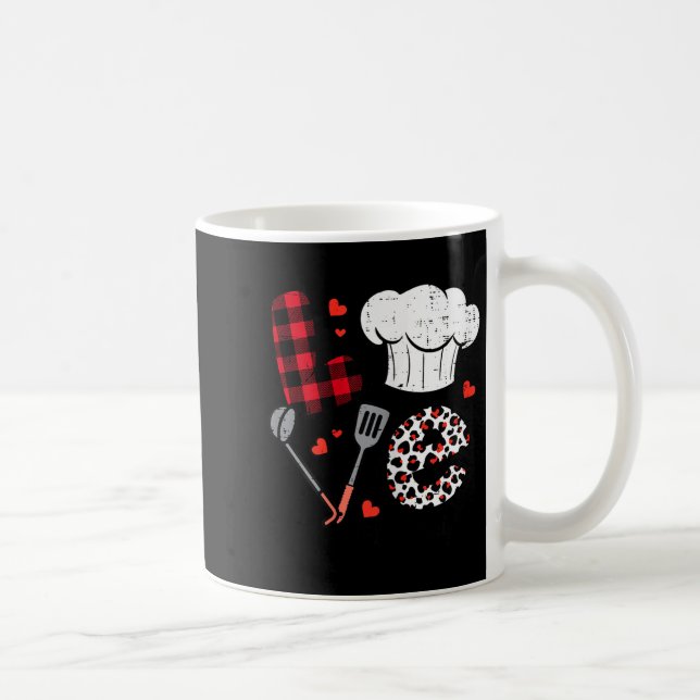 Valentines Day Love Lunch Lady Life School Cafeter Kaffeetasse (Rechts)