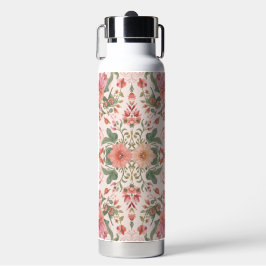 Valentine's Day, Lovely Pink Flowers Pattern Trinkflasche