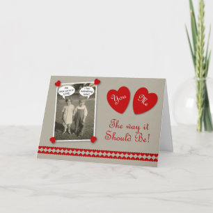 Valentine's Day Lovers Feiertagskarte