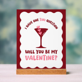 Valentine's Day Martini Station Galentine's Day Acrylschild