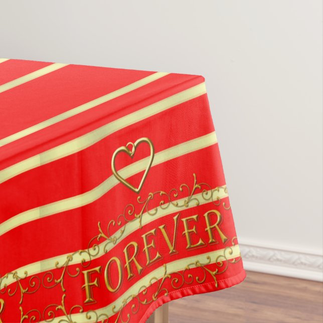 Valentine's Day Nappe Rouge Forever Or (In Situ)