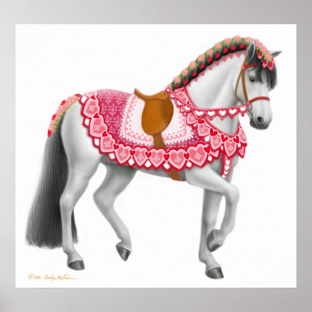 Valentines Day Parade Horse Poster (Devant)