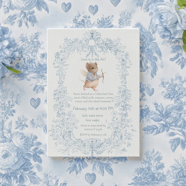 Valentine's Day Party Mouse Themed Invitation Einladung (Von Creator hochgeladen)