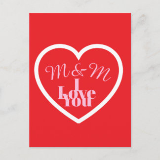 Valentines day Post card Postkarte