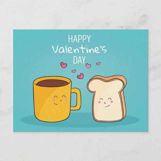Valentine's Day Postcard Postkarte (Vorderseite)