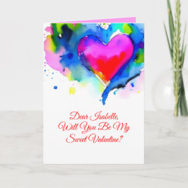 Valentine's Day Proposal Card with Personalization Ankündigung