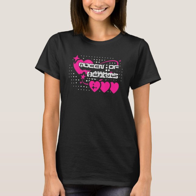 Valentines Day Queen Of Hearts 4 T-Shirt (Vorderseite)