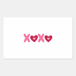 Valentine's Day Rechteckiger Aufkleber