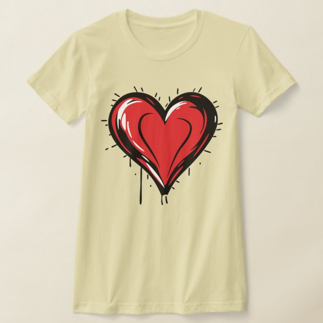 valentine's day - Red Heart T-Shirt (Ablage )