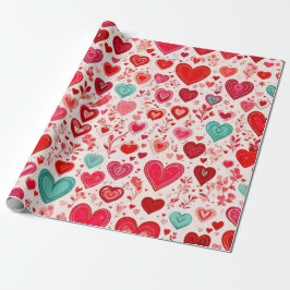 Valentine's Day Rotherherts Wrapping Paper Geschenkpapier