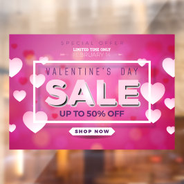 Valentine's Day Sale Limited Time Angebot bis zu 5 Fensteraufkleber