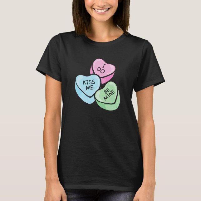 Valentine's Day Saying Hearts T-Shirt (Vorderseite)