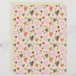 Valentine's Day Sweetheart Flat Paper Blatt II