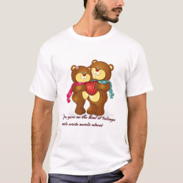 Valentine's Day Theme Paar Design T-Shirt