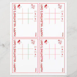 Valentine's Day Tic Tac Toe Printable Gift