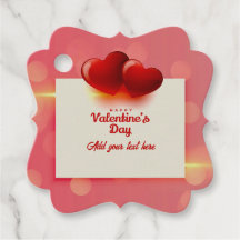 Valentine's Day With Red Hearts - Romantic Love   
