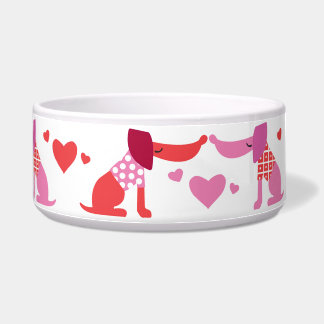 Valentines Dog Bowl  Napf