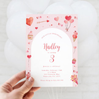 Valentines Einladung zum Geburtstag