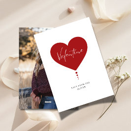 Valentine's Foto Liebe Card von Ehemann Freund Feiertagskarte