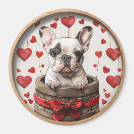 Valentines French Bulldog Magnet