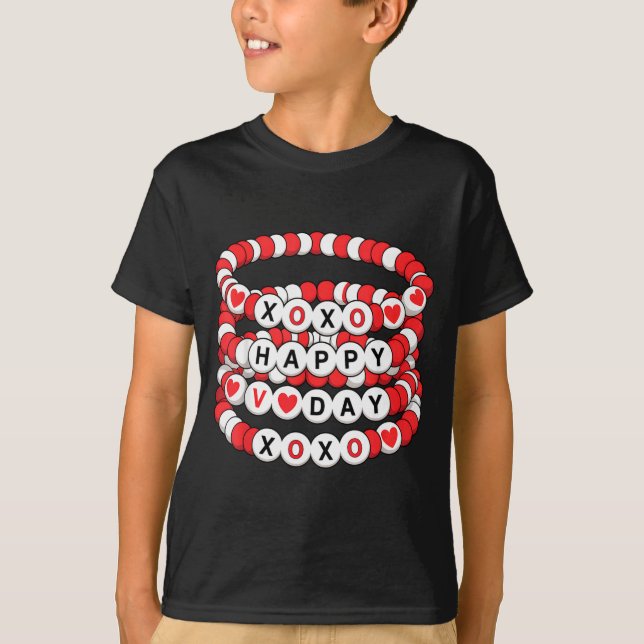 Valentines Friendship Bracelets Valentines Women K T-Shirt (Vorderseite)