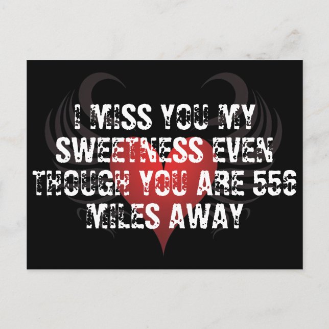 Valentines Gefängnisstrafe Langstreckenrauschen Feiertagspostkarte (Vorderseite)