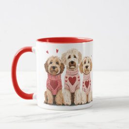Valentines Goldendoodle Hunde Tasse