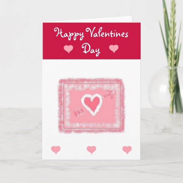 Valentines Greeting Feiertagskarte (Vorderseite)