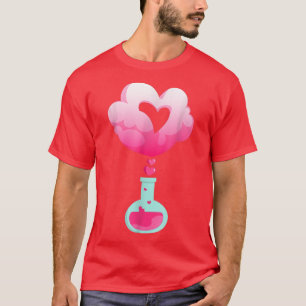 valentines Hearts Love Chemistry Science Smog Vale T-Shirt