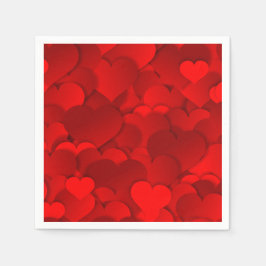 Valentines Hearts Serviette