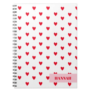 Valentines Herz Retro Themed Notizblock