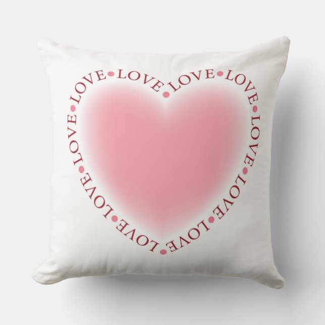 Valentines Herzklosett Kissen (Vorderseite)