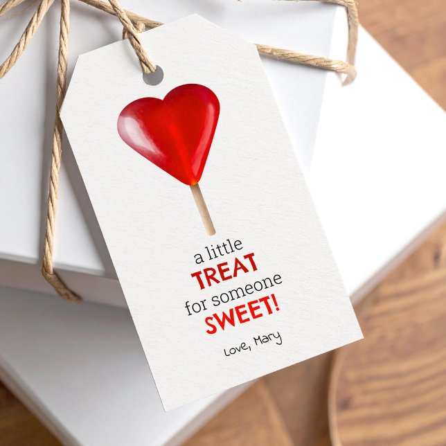 Valentines Herzlollipop kleine süße Leckerei Geschenkanhänger (Von Creator hochgeladen)