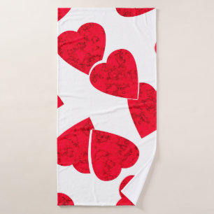 Valentines invisibles Jour coeur rouge blanc motif