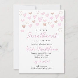Valentines Jour Baby shower Invitation
