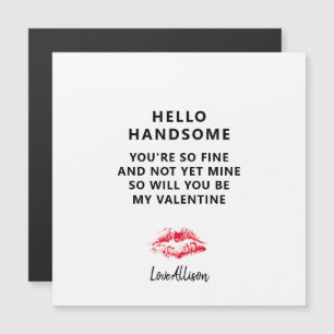 Valentines Jour Boyfriend Poème Magnet personnalis