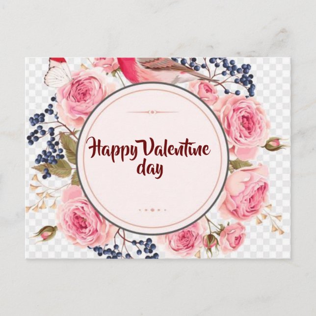 valentines jour carte de voeux Design doux (Devant)