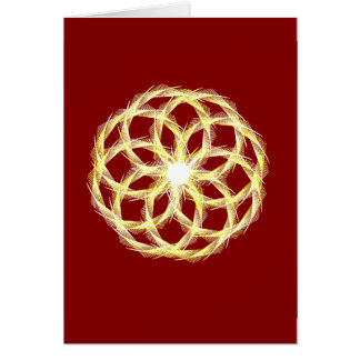 Valentines Jour Crimson et Or Math, Carte