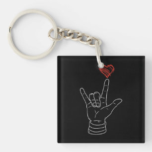 Valentines Jour I Love You Main Sign ASL Heart