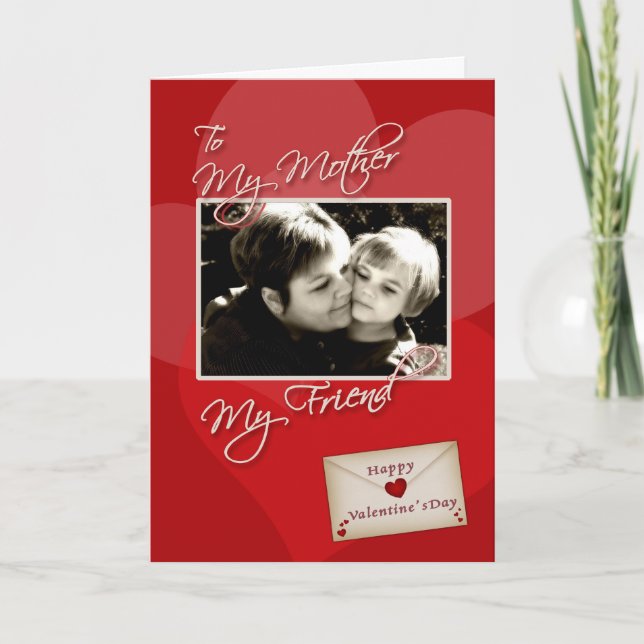 Valentine's - Ma mère - carte photo sur mesure (Devant)