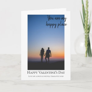 Valentines Modèle photo Happy Place personnalisées