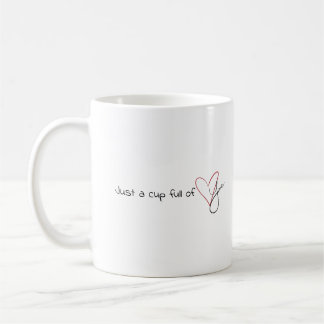 Valentines mug : "Juste une tasse d'amour"