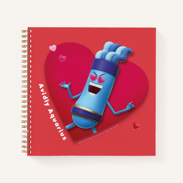 Valentine's Notebook für Aquarius Notizbuch (Vorderseite)